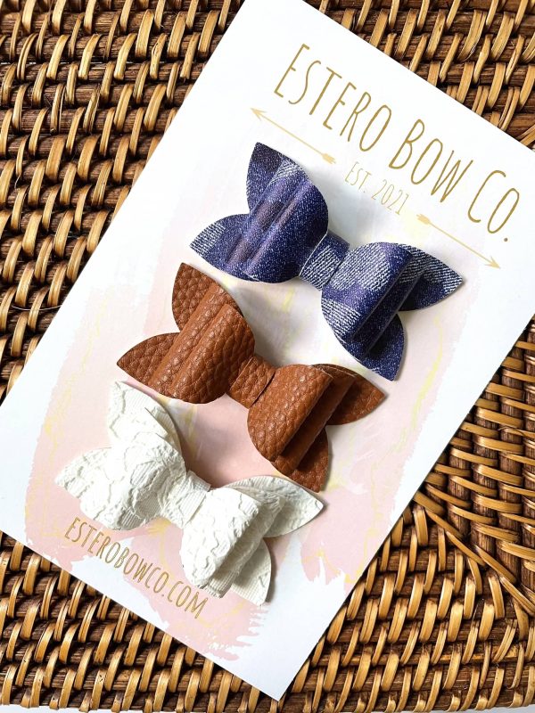 2.5” Summer Neutrals Bow Set - Image 2