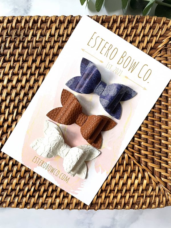 2.5” Summer Neutrals Bow Set