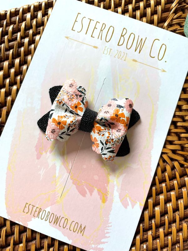 2.5” Floral Hair Bow - Image 2