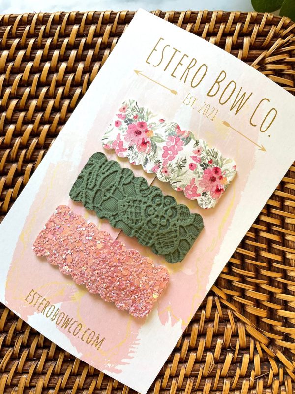 Floral Snap Clip Set - Image 2