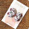 3.5” Butterfly Scalloped Pinch Hair Bow