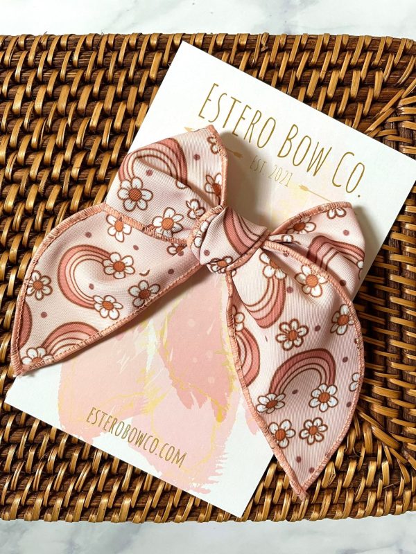 Floral Rainbow Fable Bow