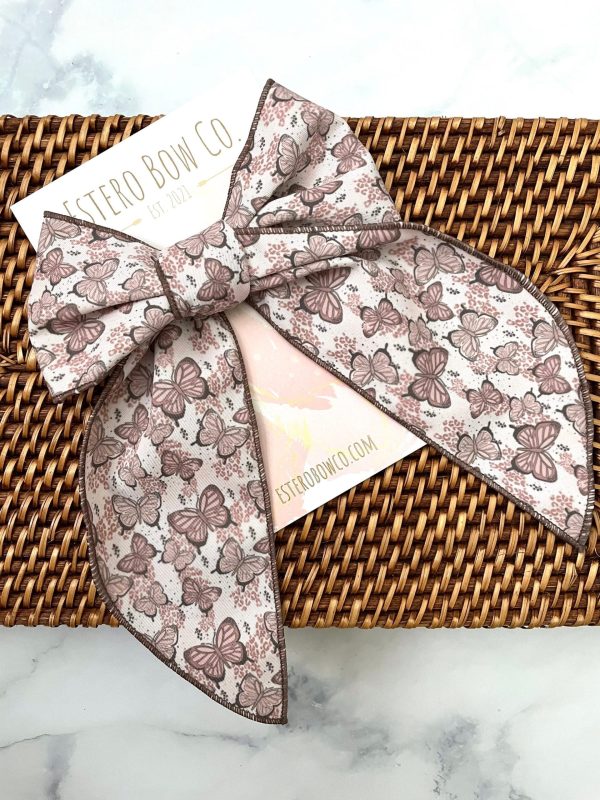 XL Neutral Butterfly Fable Bow - Image 2
