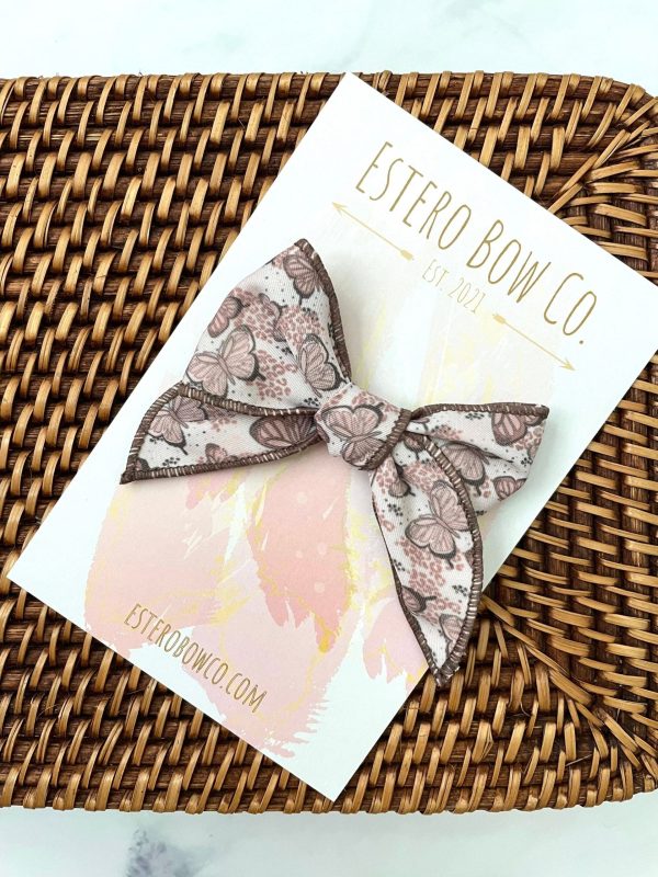 Neutral Butterfly Mini Fable Bow