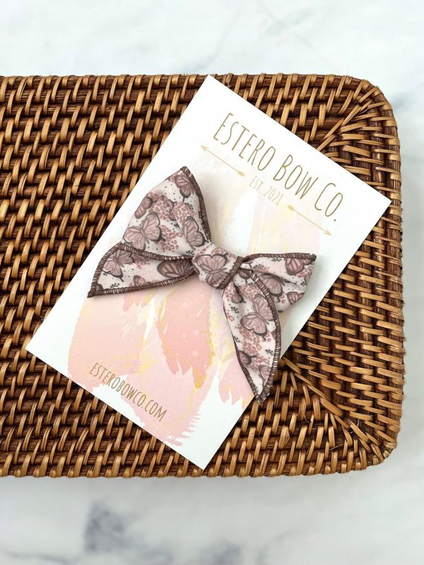 Neutral Butterfly Mini Fable Bow - Image 3