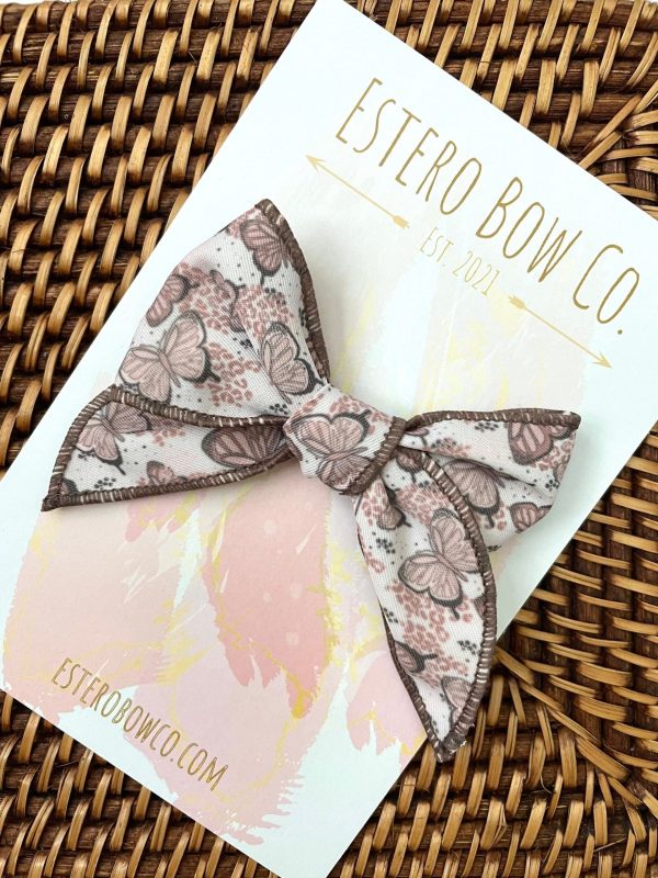 Neutral Butterfly Mini Fable Bow - Image 2
