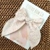 Neutral Leopard Print Fable Bow