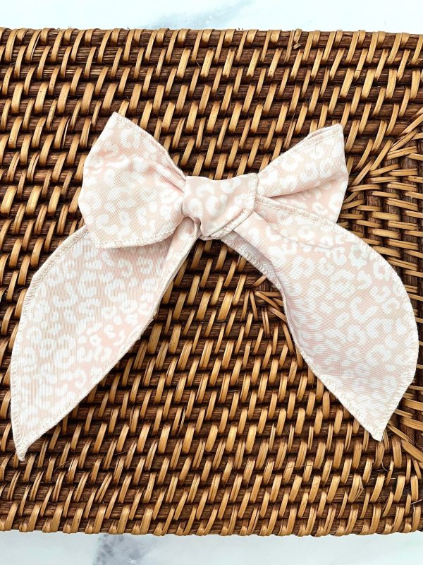 Neutral Leopard Print Fable Bow - Image 2