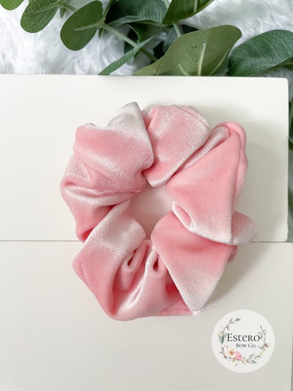 Rose Velvet Adult Scrunchie - Image 3
