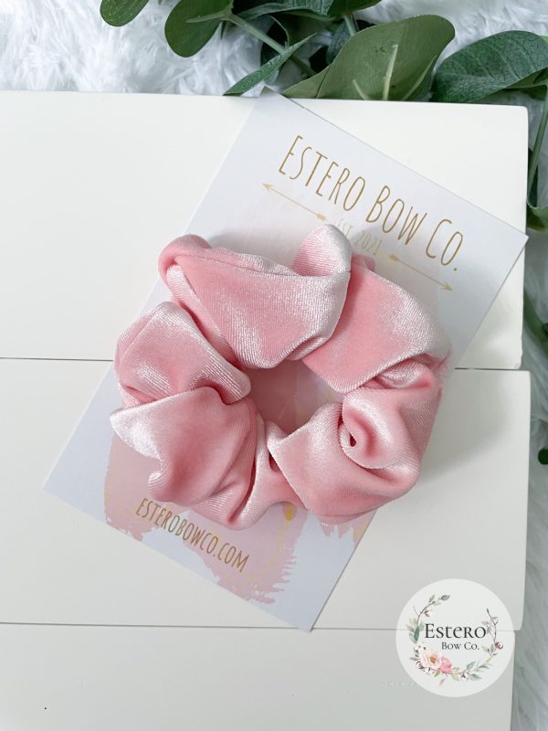Rose Velvet Adult Scrunchie - Image 2
