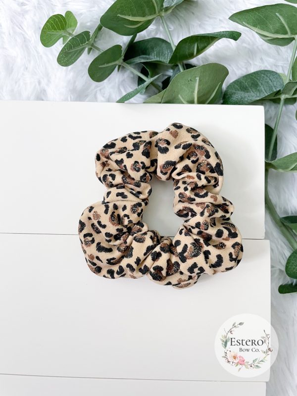 Glitter Cheetah Adult Scrunchie - Image 2