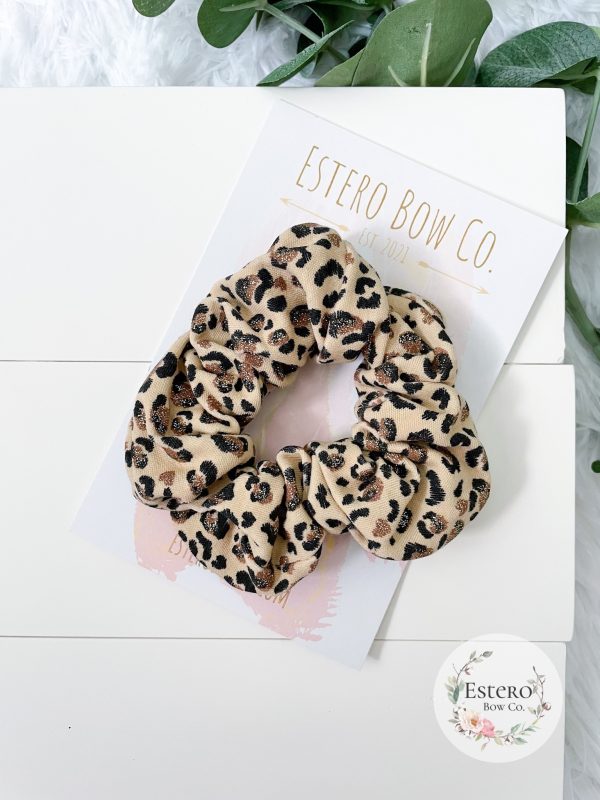 Glitter Cheetah Adult Scrunchie - Image 3