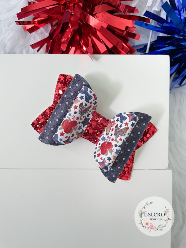 3.5” 4th and Farm Hair Bow