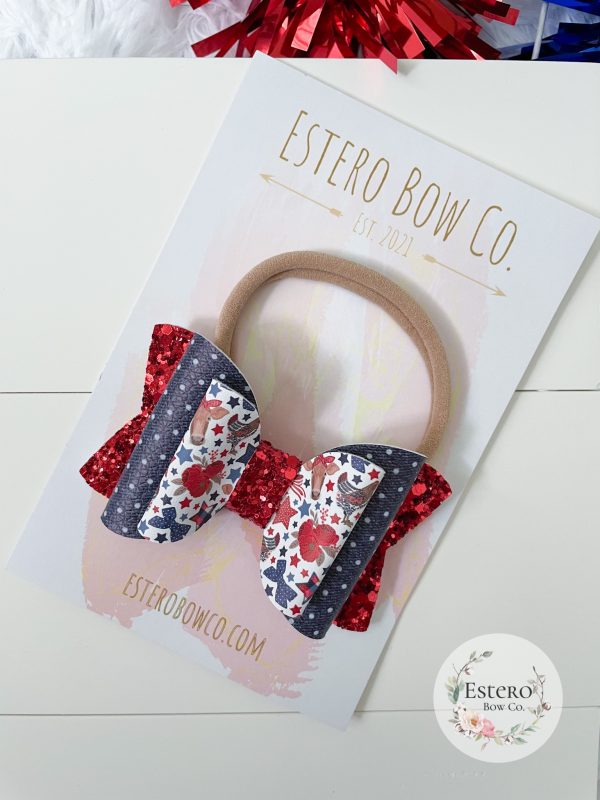 3.5” 4th and Farm Hair Bow - Image 4