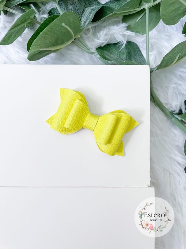 2.5" Bright Summer Yellow Hair Bow