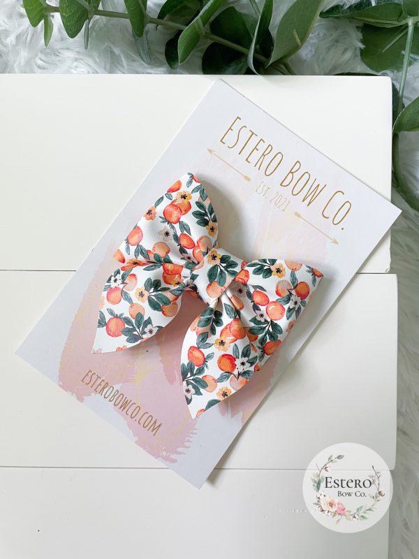 3.5” Oranges Sailor Bow - Image 3