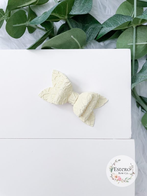 2.5" Pastel Yellow Hair Bow