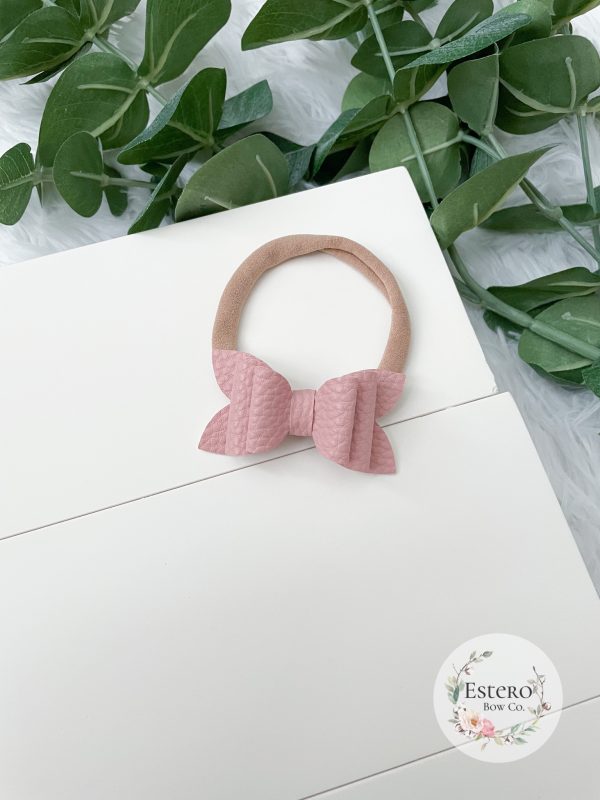2.5" Blush Pink Hair Bow - Image 2