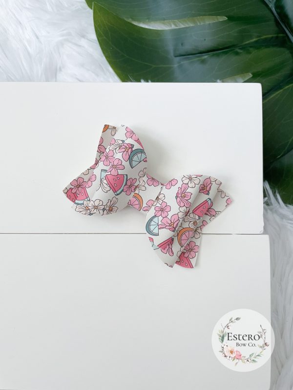 3.5” Summer Fruit Hair Bow - Image 2