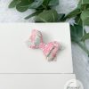 2.5" Seashell Floral Hair Bow - Image 2