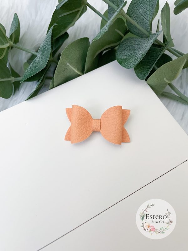 1.72” Bright Summer Orange Hair Bow