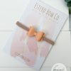 1.72” Bright Summer Orange Hair Bow - Image 3