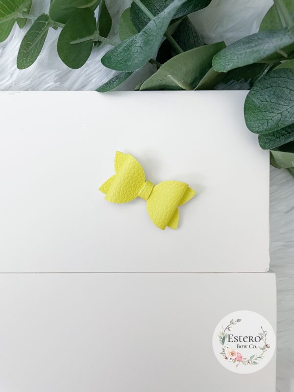 1.72” Bright Summer Yellow Hair Bow