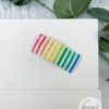Rainbow Glitter Snap Clip