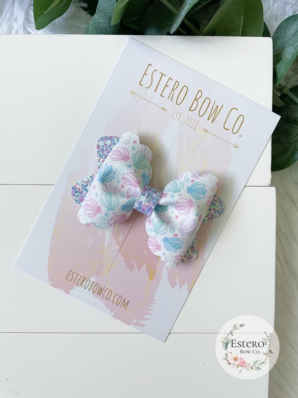 3.5” Shell Hair Bow - Image 4