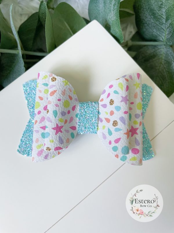 3.5” Bright Summer Mosaic Hair Bow
