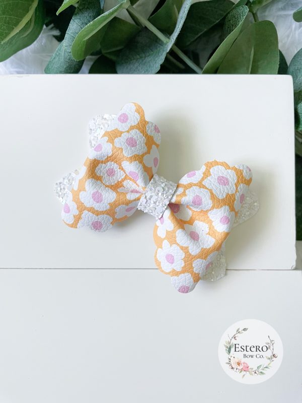 3.5” Retro Summer Hair Bow - Image 2