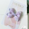 3.5” Mermaid Glitter Shell Hair Bow - Image 3