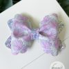 3.5” Mermaid Glitter Shell Hair Bow