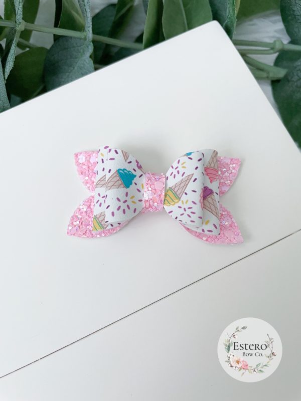 2.5" Ice Cream Hair Bow