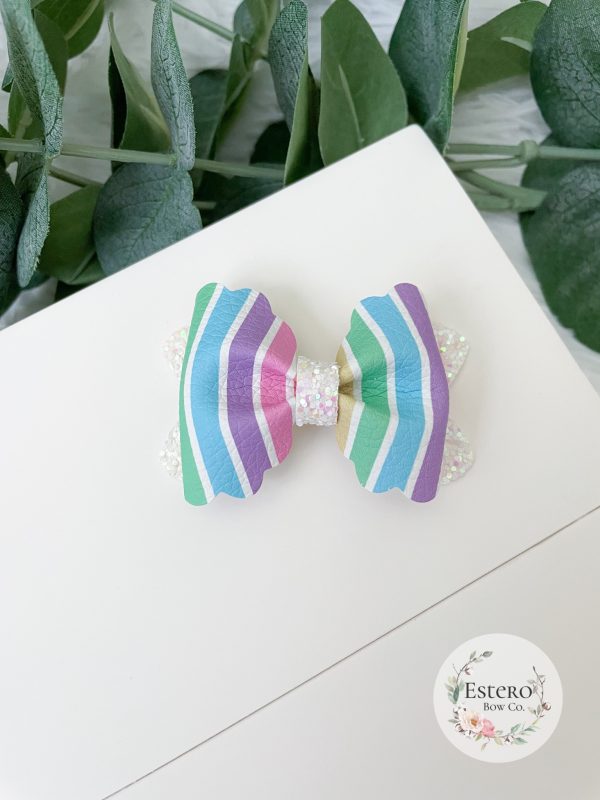 2.5" Summer Stripes Hair Bow