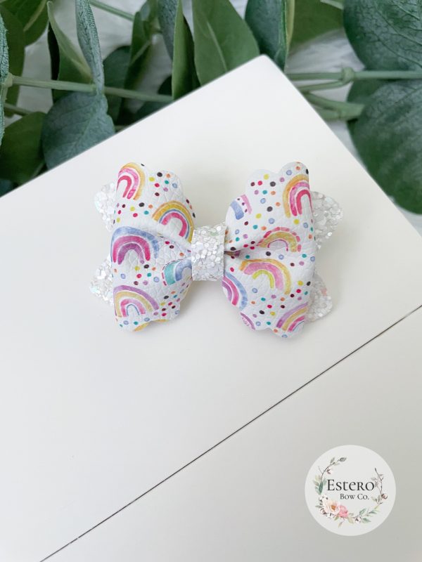 2.5" Rainbow Hair Bow