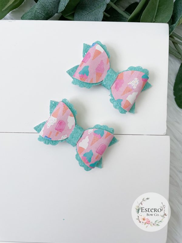 2.5" Sweet Treats Pigtail Bows