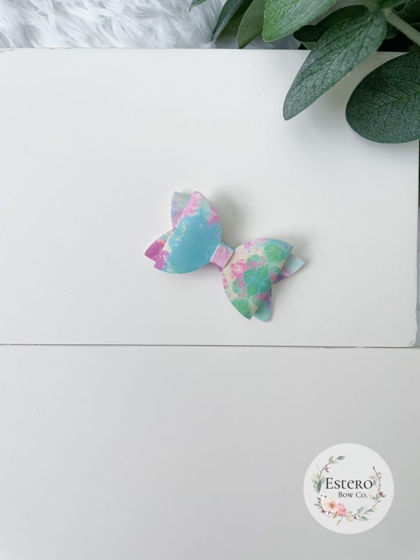 1.72” Tie Dye Hair Bow - Image 2