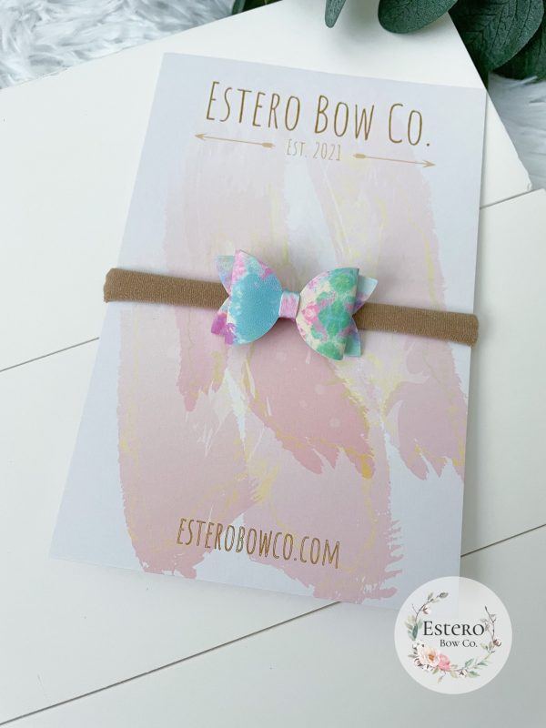 1.72” Tie Dye Hair Bow - Image 3
