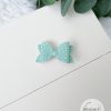 1.72” Light Green Polka Dots Hair Bow