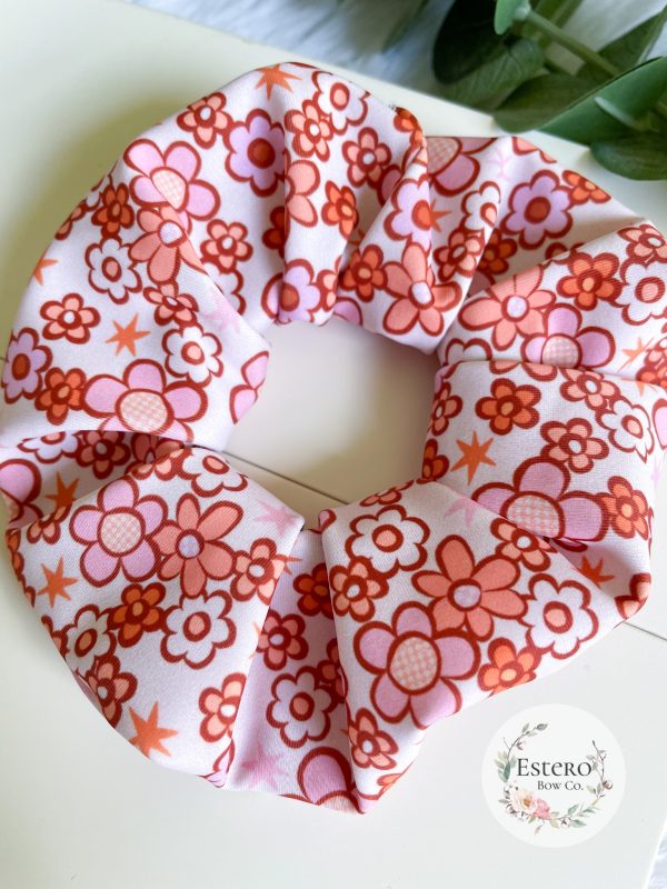 Boho Flowers Adult Swim Scrunchie - Image 3