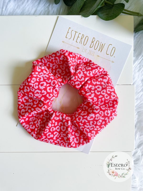 Bright Leopard Print Adult Swim Scrunchie - Image 2