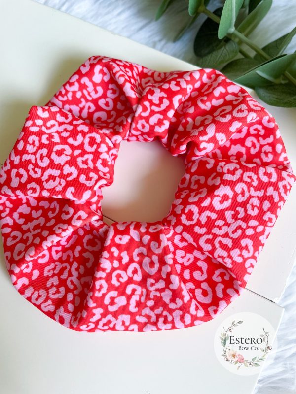 Bright Leopard Print Adult Swim Scrunchie - Image 3