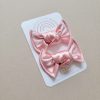 Knot Pigtail Set / Blush Satin - Image 2