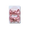 Knot Pigtail Set / Dusty Pink Satin