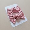 Knot Pigtail Set / Dusty Pink Satin - Image 2