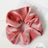 Dark Rose Velvet Adult Scrunchie - Image 2