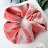 Dark Rose Velvet Adult Scrunchie