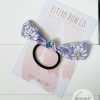 Purple Floral Knotted Hair Tie