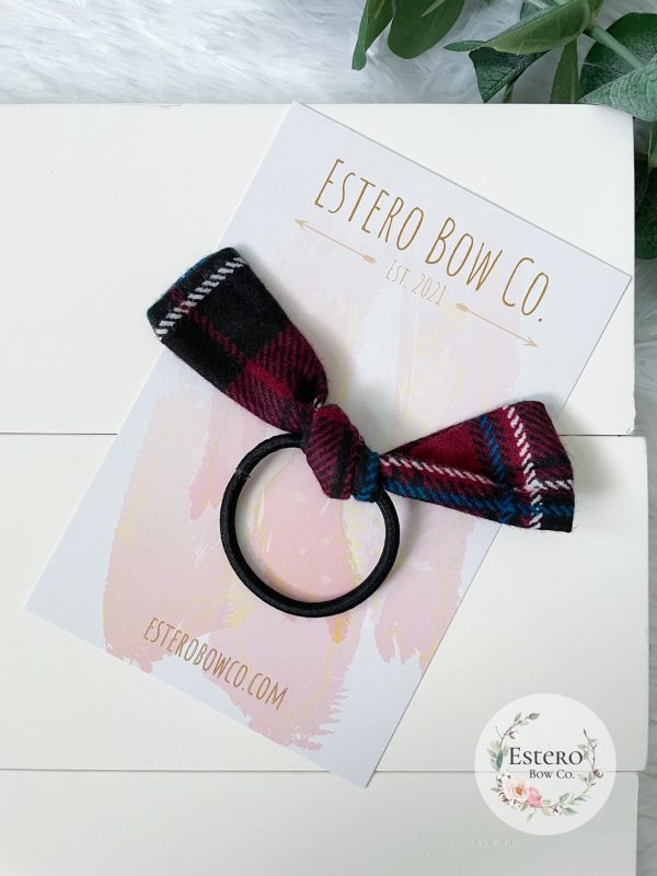 Plaid Knotted Hair Tie - Image 2